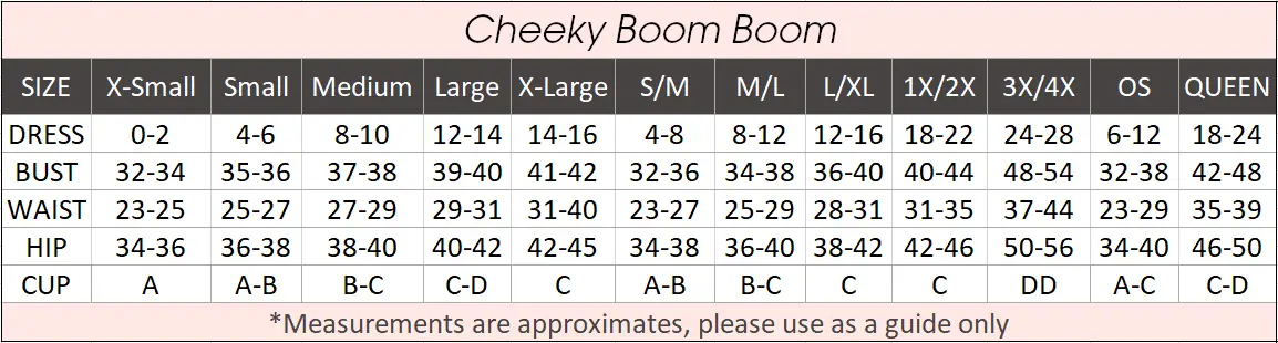 Womens Size Chart